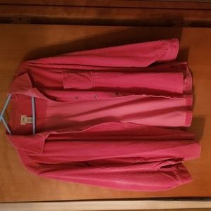 LL Bean Corduroy Rose Jacket 2XL.